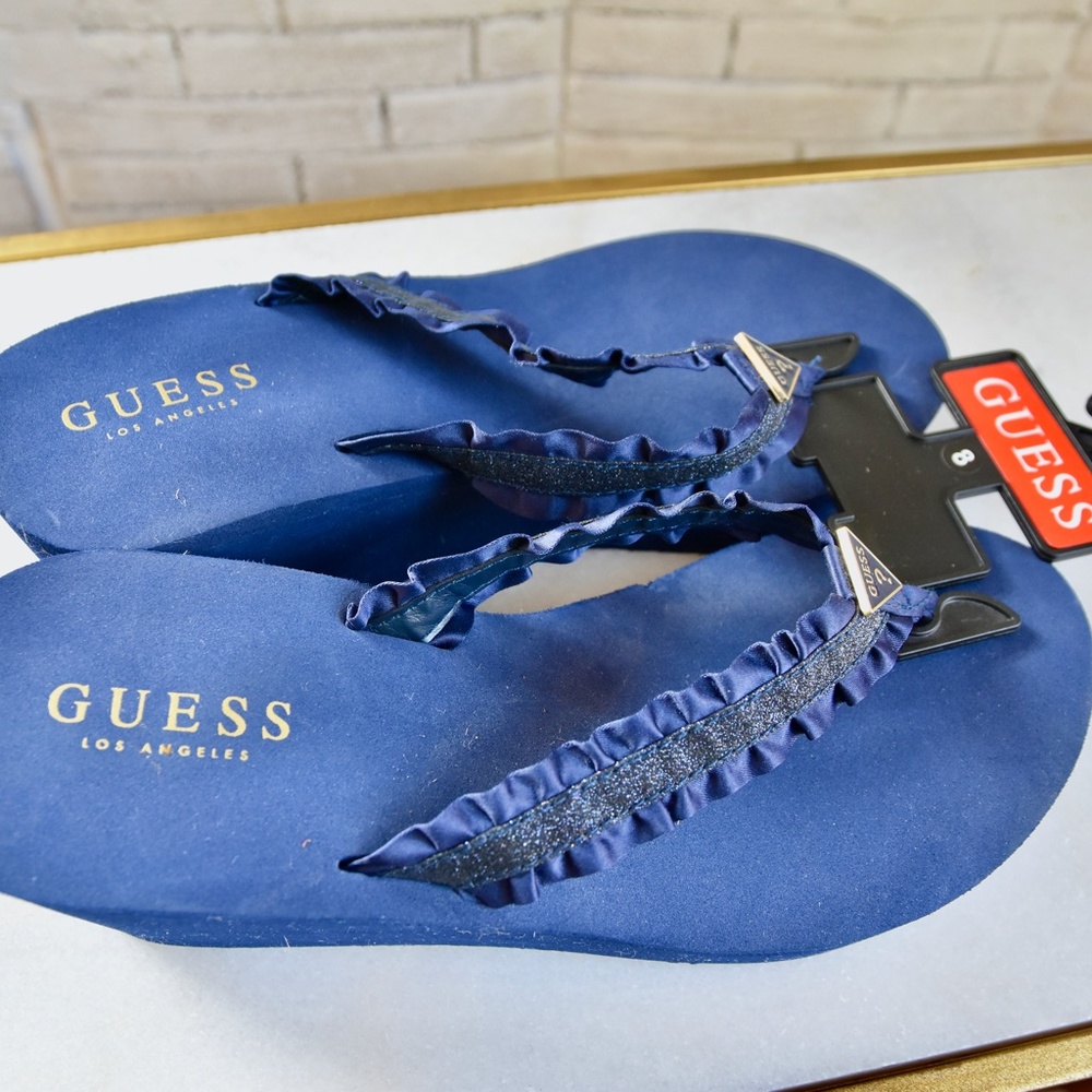 Guess Sandals NAVY BLUE Flip FLOPS